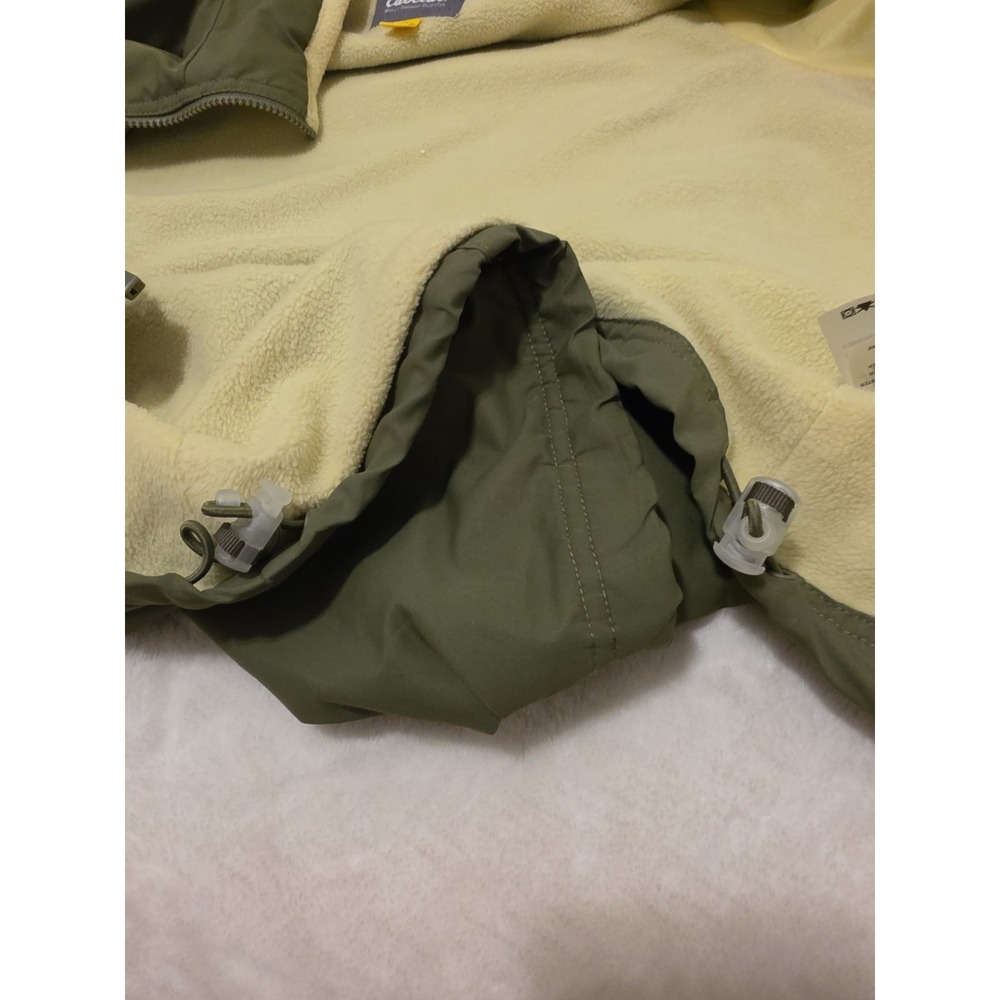 Vintage Y2K Cabela's  Fleece Lined Jacket Olive Green Unisex Size L Fits M - Picture 11 of 14